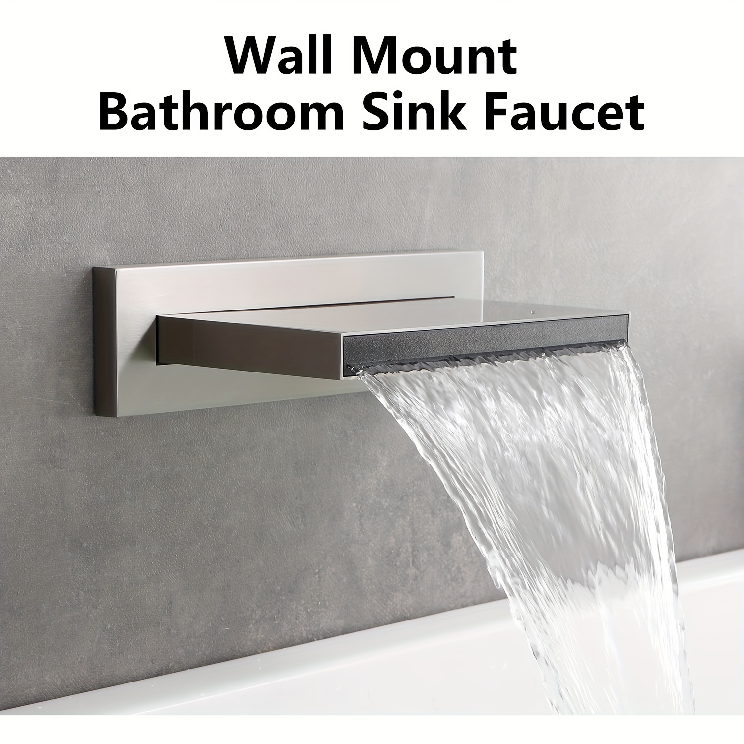 

Wall Mount Tub Spout Waterfall Tub Filler Faucet For Bathroom Multiple Uses, High Flow Bathtub Shower Cascade Waterfall