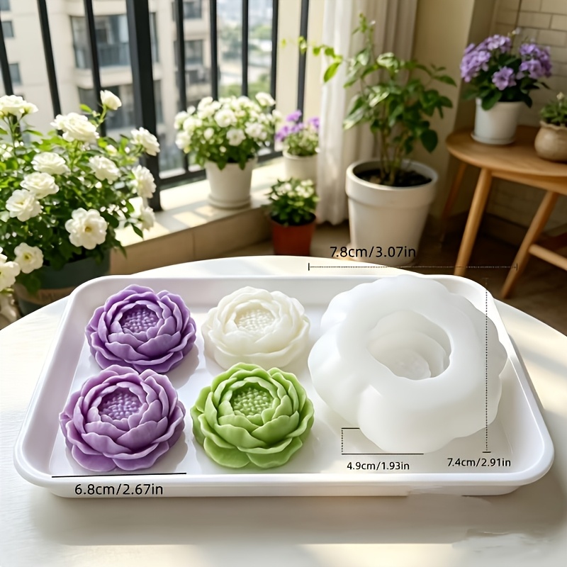 TEMU 3d Shaped Scented Candle Silicone Mold Home Decoration/gift Ornament Gypsum Mold, Handmade Epoxy Resin Casting Mold, Artistic Decorative Clay
