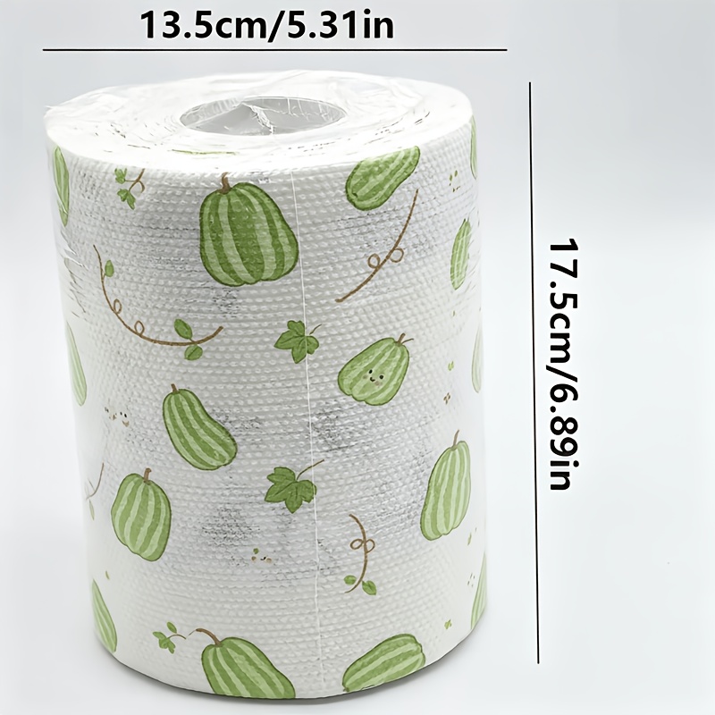 TEMU 1 Roll Of 800 High- Cleaning Cloths - Wet And Dry Use, Washable, Oil-resistant, Household Cleaning Cloths ( Patterns), Lazy Cleaning Cloths -