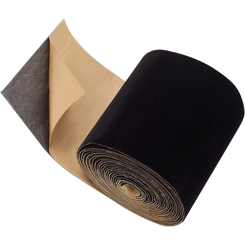 TEMU 1 Roll Of 10*200cm Self-adhesive Velvet Fabric Roll, Suitable For Jewelry Drawer Box Decoration And