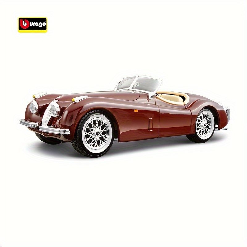 Image of Burago 1:24 Scale 1951 For - Classic Diecast Collectible, Wind-powered, Weather-resistant Zinc Alloy Toy Car, Burago