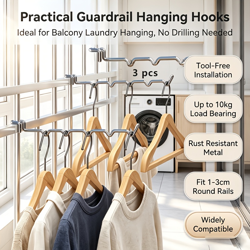 Portable Bag Hook with Multiple Hook Positions