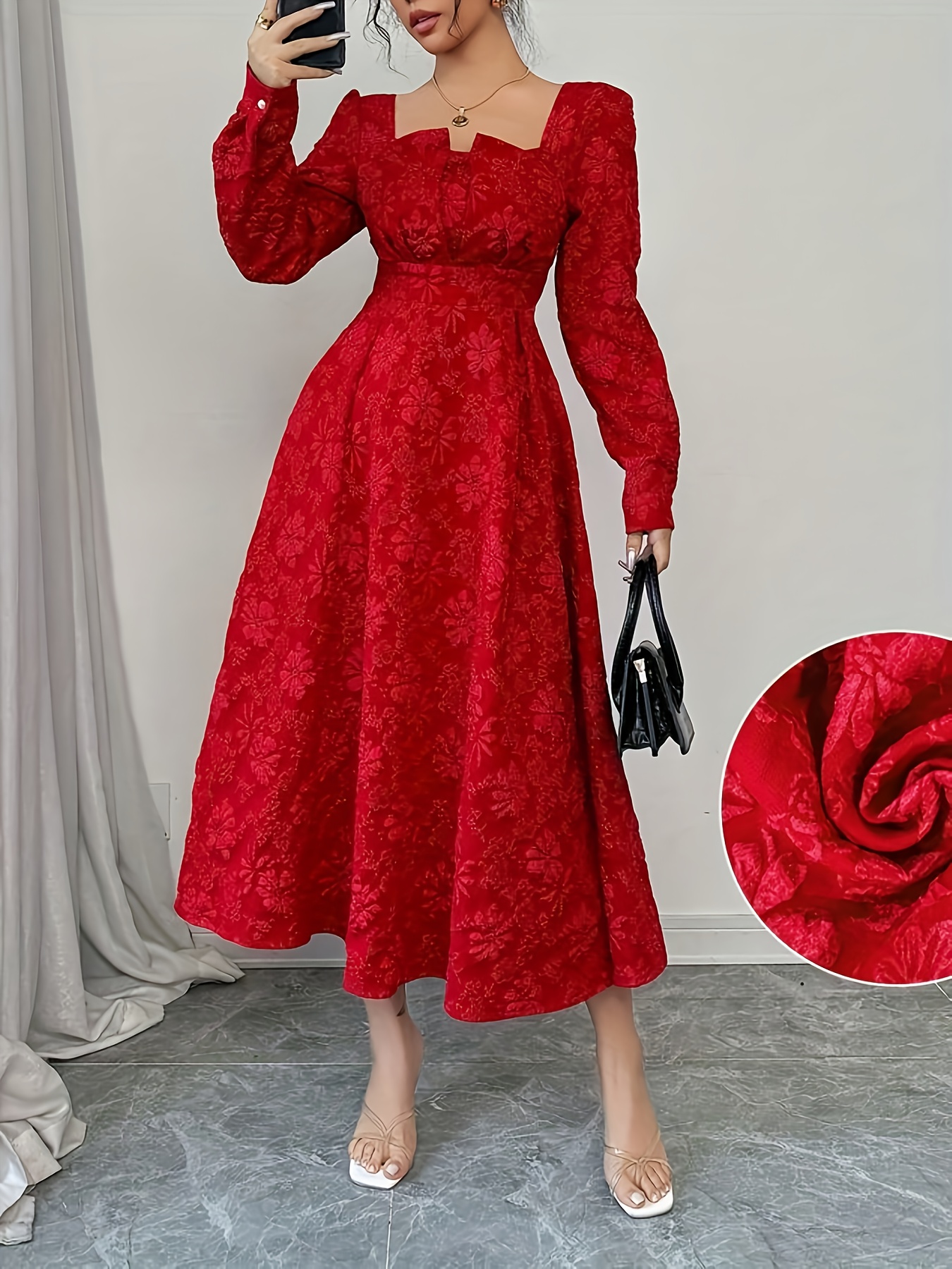 red dresses for women sold on Temu Philippines