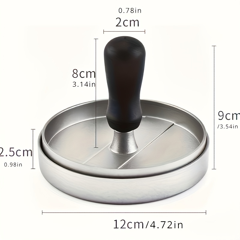 TEMU Hamburger Meat Press Circular Patty Maker Beef Mold Shrimp Cake Manual Kitchen Tool