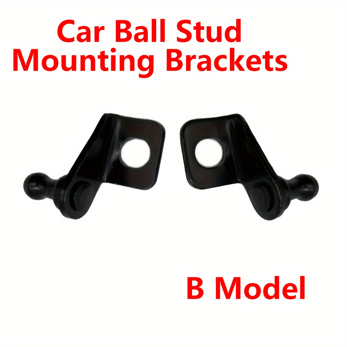 TEMU 10mm 1 Pair Car Ball Stud Gas Shock Struts Mounting Brackets For Gas Spring Struts Lift Support Shock Universal
