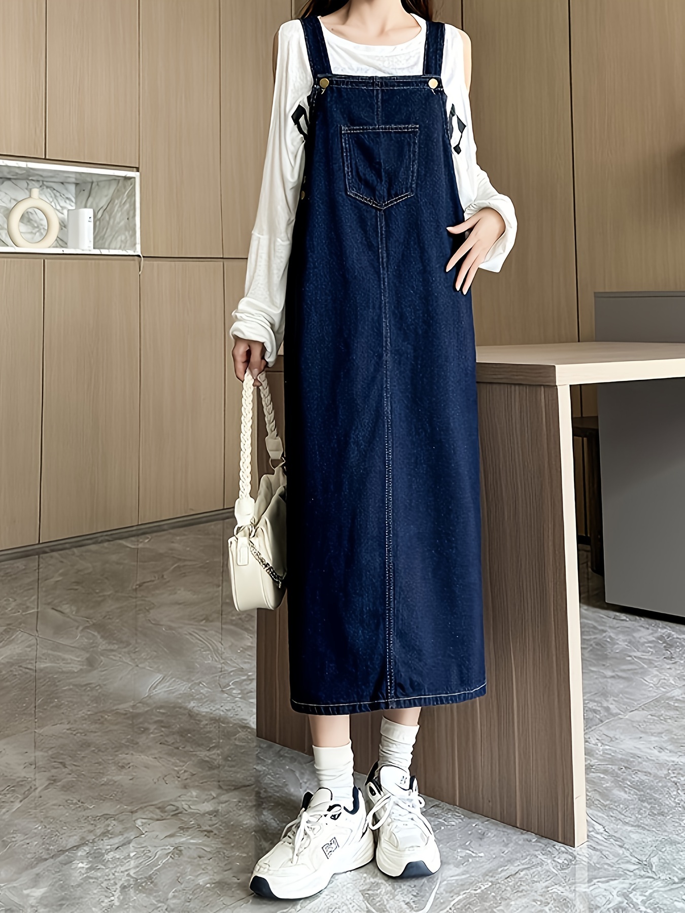 Vestidos Vaqueros Mujer Verano Vestido Peto Vaquero Para Mujer