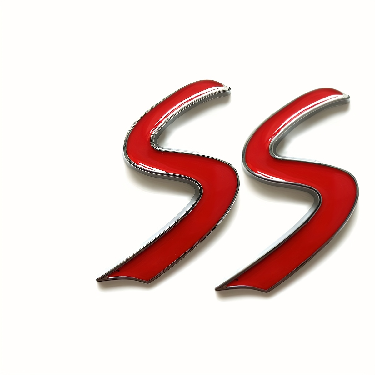1Pc Front Grille SS Emblem 3D Metal Car Badge Sticker Decals