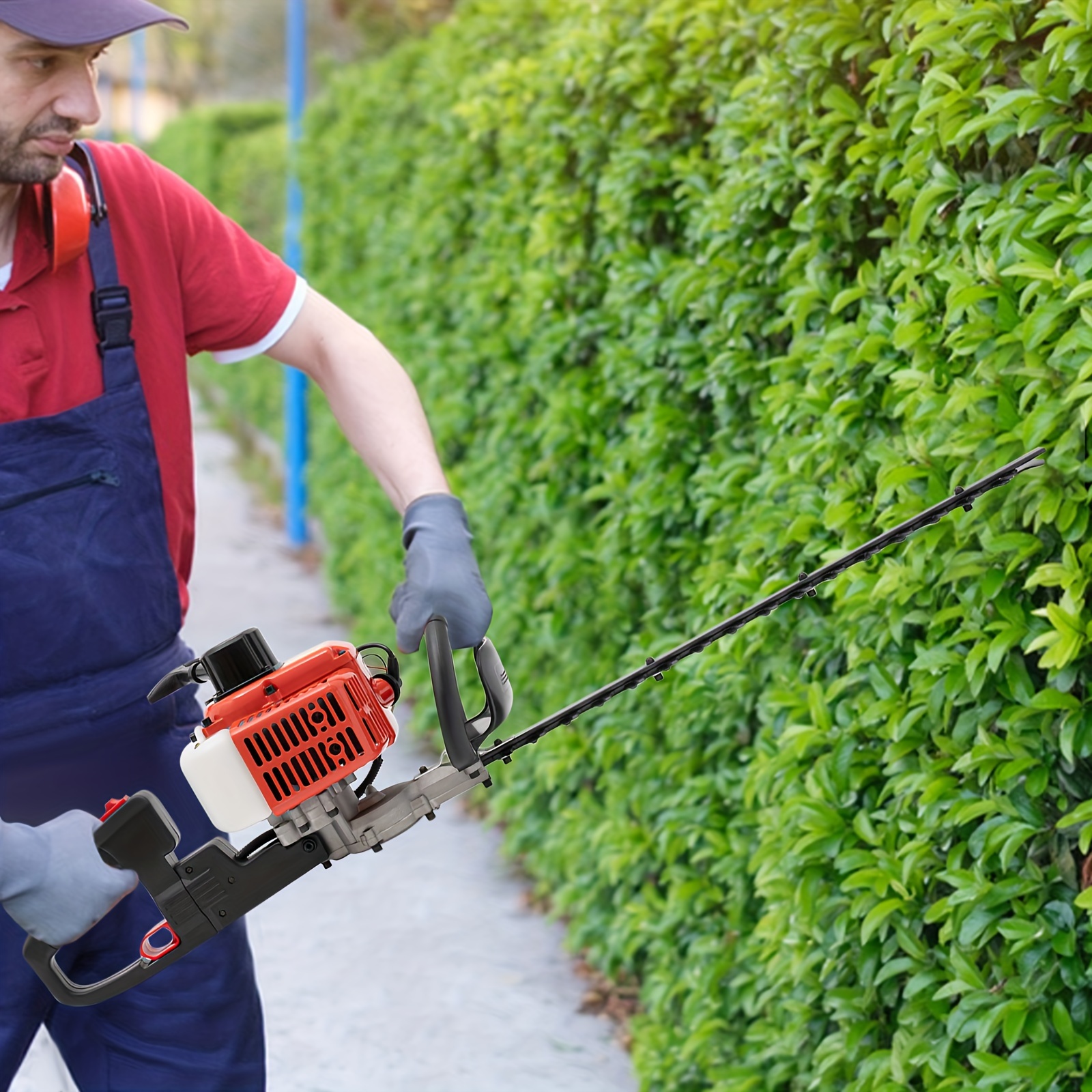 

22.5cc 2-stroke Engine Double- Hedge Machine Hedge Trimmer With Safety Gloves And Accessories