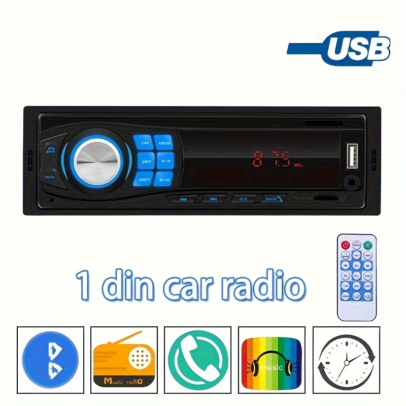 Universal 1 DIN 12V In-Dash Autoradio Audio Player Eingebaute 2