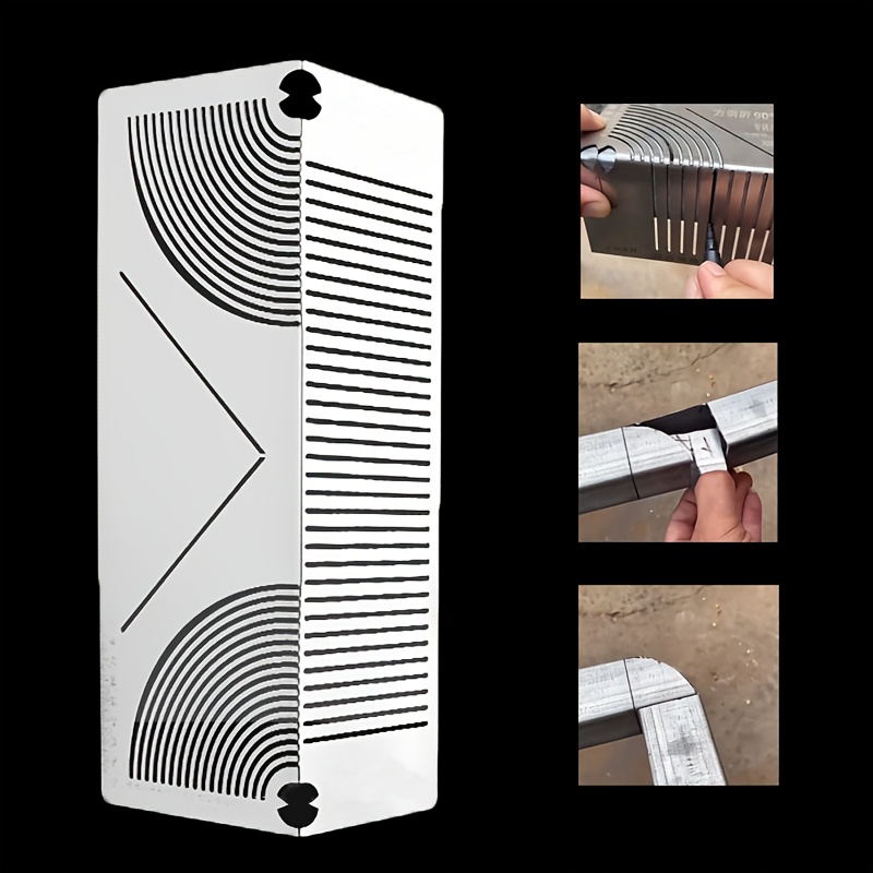 

Stainless Steel Bending Tool Set, Polished , Multi-functional Corner Bender For To , Angle Measuring & Marking Ruler