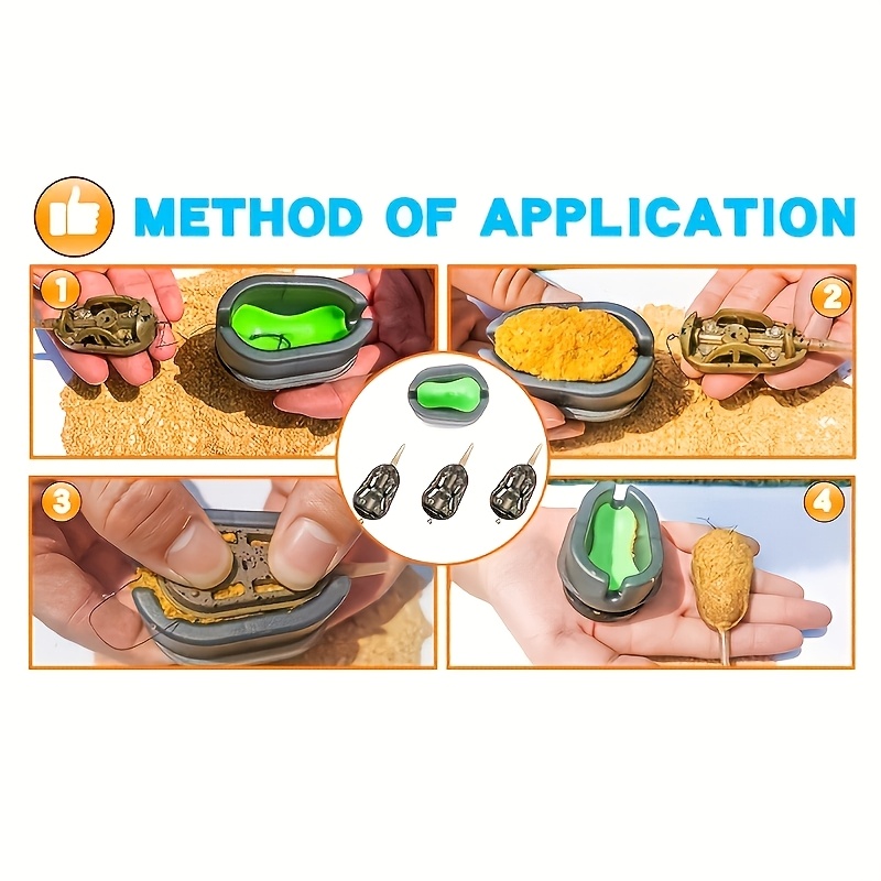 鯉釣り用フィーダーセット、餌ホルダー 付き鯉釣りツールアクセサリー