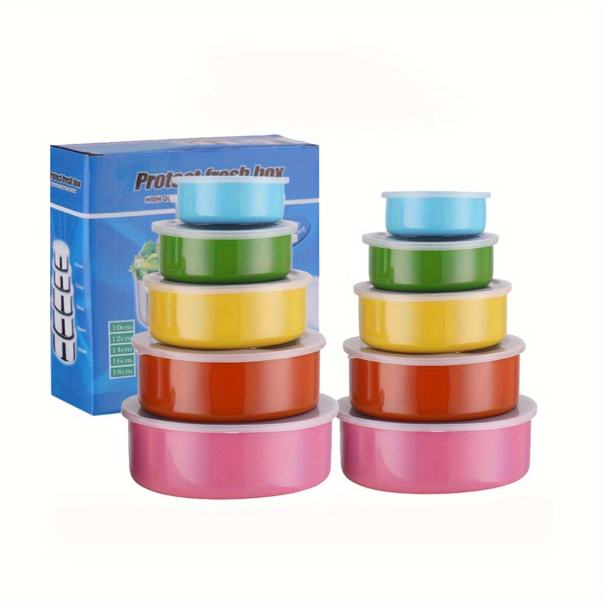 TEMU 10 Of - Bowl - Box Refrigerator