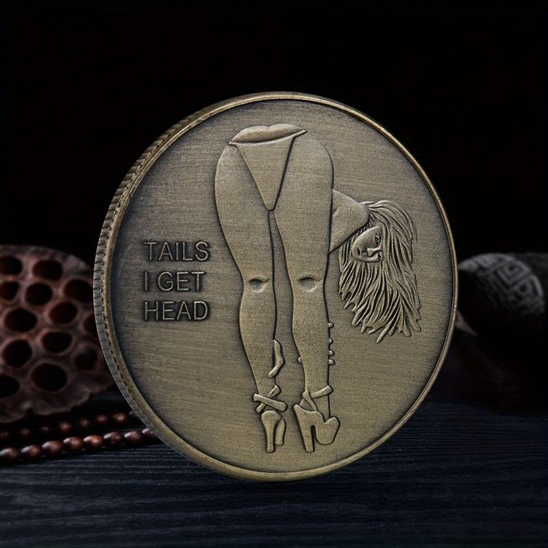 [One Vintage Bronze Commemorative Coin] Vintage Bronze Bikini Youngsters Commemorative Coin - Perfect for Party Favors, Christmas & Halloween Gifts, Golf Ball Markers & Playing Cards