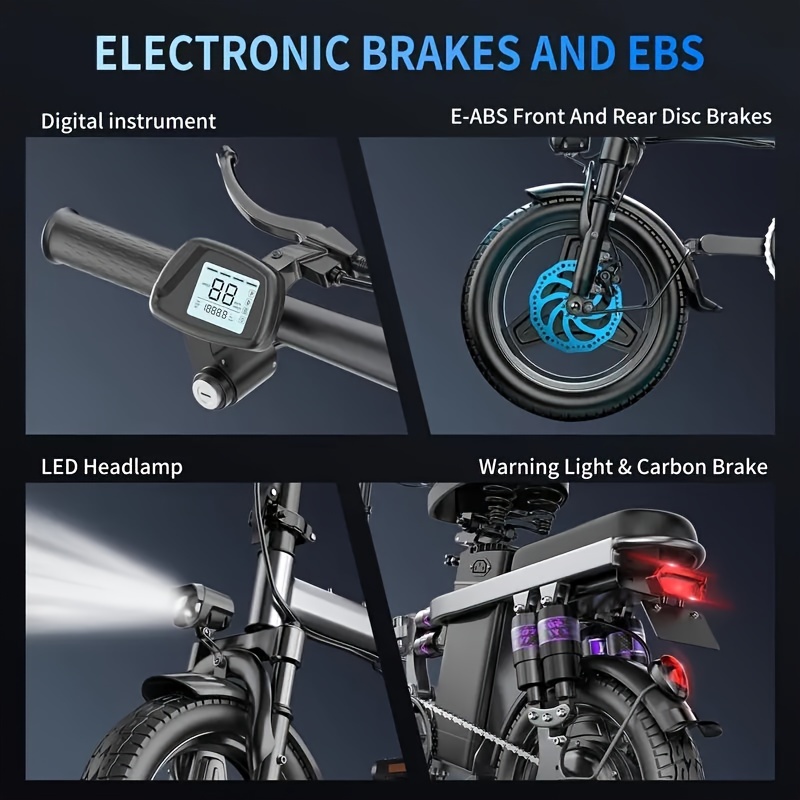 Electric Bike Motor Tire Folding Mini Ebikes Adults 20mph Temu