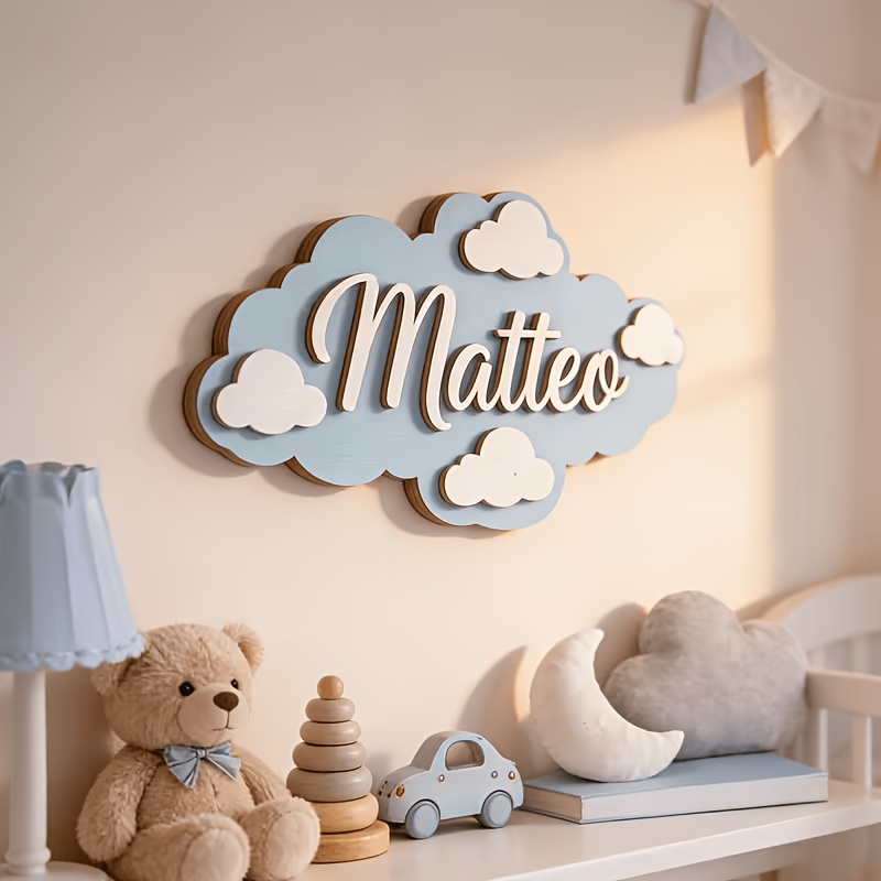 TEMU Placa de identificación de madera con forma de fresca, personalizado, a , no necesita energía, letrero personalizado para puerta de dormitorio,