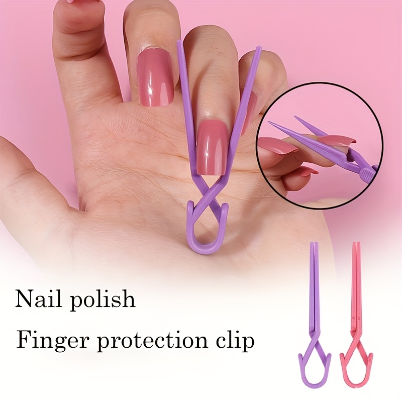 

2/5/10/20pcs Finger Protection Clips - Non-slip And , Cute And Convenient, Professional Nail Tools Color Random