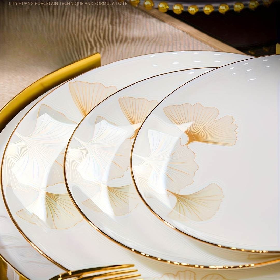 18pcs modern bone china dinnerware set stylish porcelain Temu