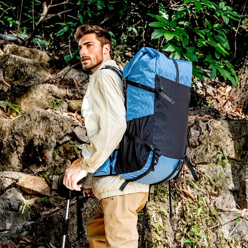 1pc 50l large capacity outdoor hiking backpack - Temu 1pc 50l large capacity outdoor hiking backpack - Temu