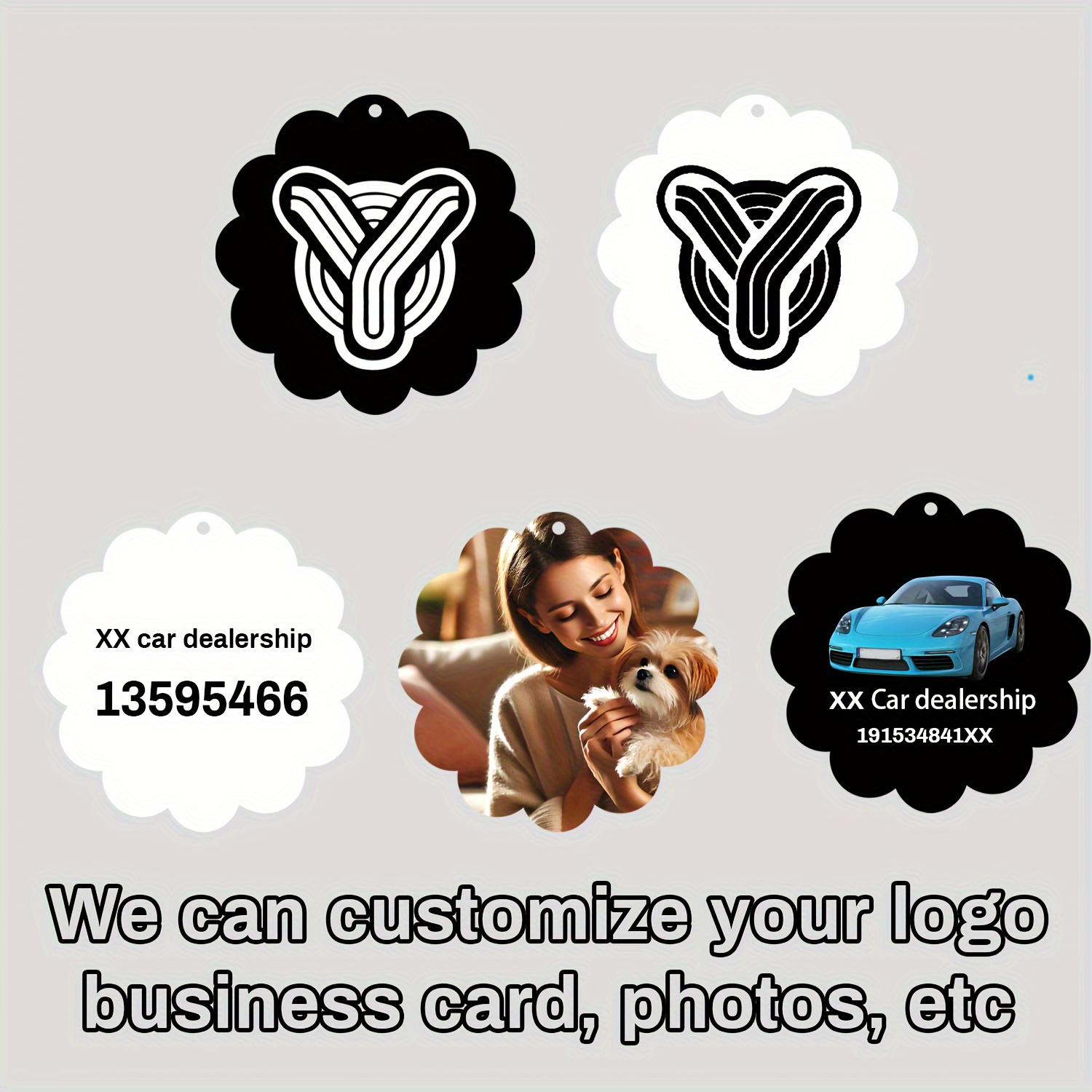 

- 50pcs, Double-sided Photo Personalization, Ideal For Business Promotions & Clothing Labels