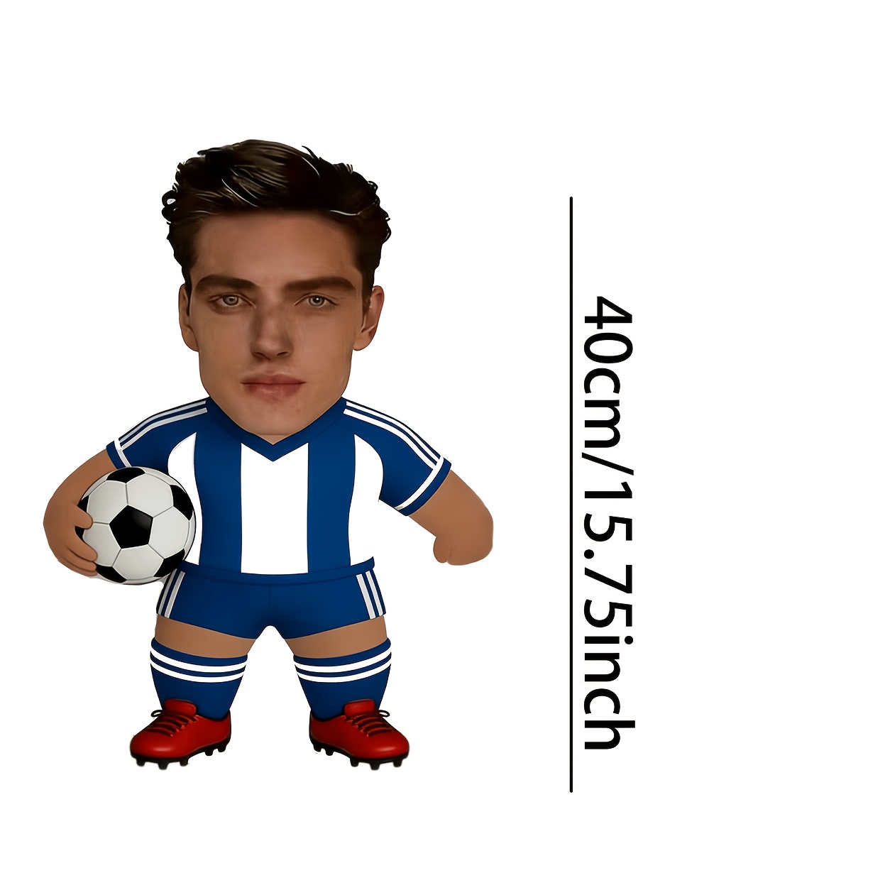 TEMU Personnalisation de photo : Oreiller visage de footballeur, plusieurs styles disponibles - Coussin pour canapé et chambre, oreiller pour un cher