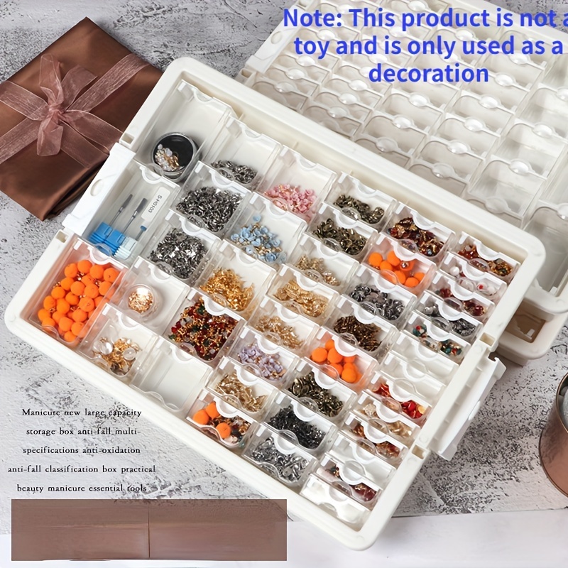 Decorative Storage Tray For Cosmetic Products In Crystal Beads