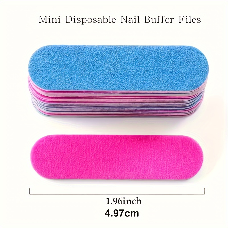 16pcs Double-Sided Nail Files, Convenient Mini Polishing Tools