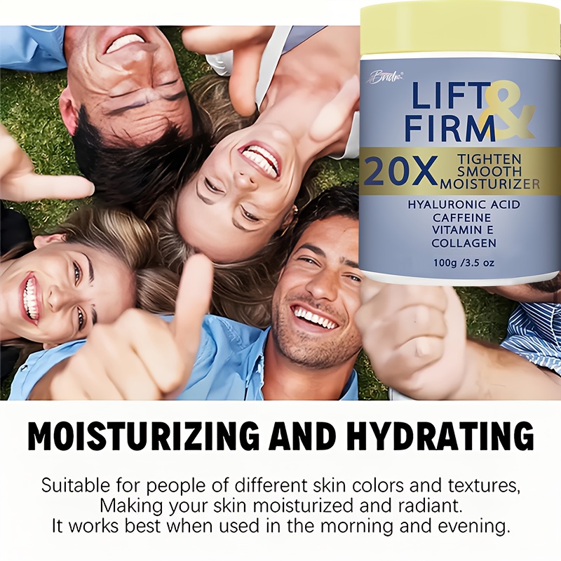 100G/3.5Oz Lifting And Firming Cream with Collagen, Caffeine, Ceramide NP, Honey, Light Beige Tightening Cream for Body, Belly, Face, Neck, Inner Thighs, Arm, Light Beige Firming Cream Lifting Body Lotion Light Beige Tightening Cream