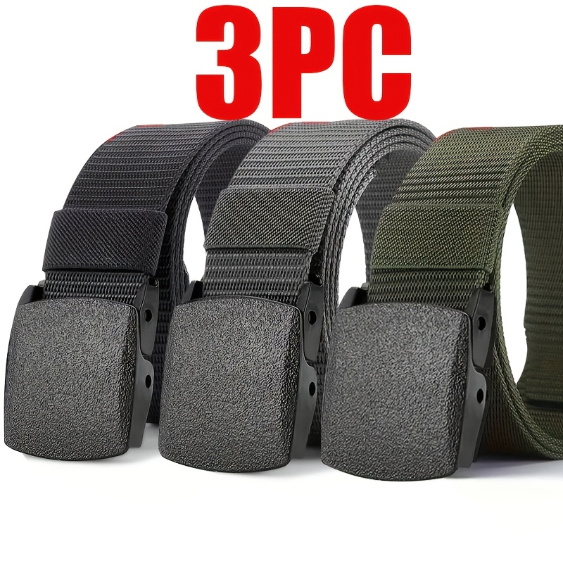 TEMU Questo nuovo set da 3 cinture da 癡 pratico e resistente, a come spostamenti quotidiani, sport casual e abbigliamento da . � un regalo per , del