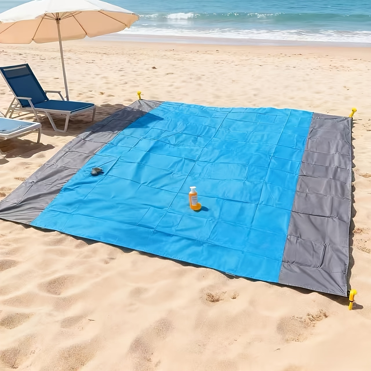 TEMU Tapis de - et de camping d'extérieur (moyen-grand) parfait pour les réunions et sur les pelouses, les plages et | Léger et portable pour les -
