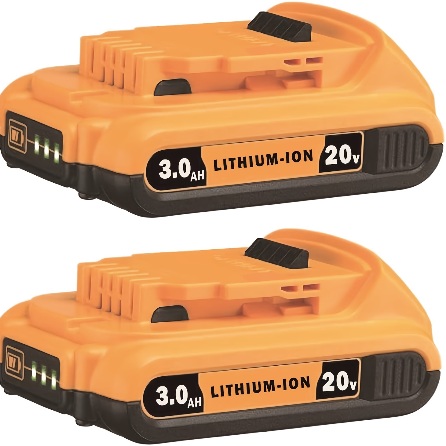 

Replace For 20v Max Battery Pack, 3.0-ah, 2-pack, Compatible With Dcb200 Dcd Dcf Dcg Series Cordless Power Tools