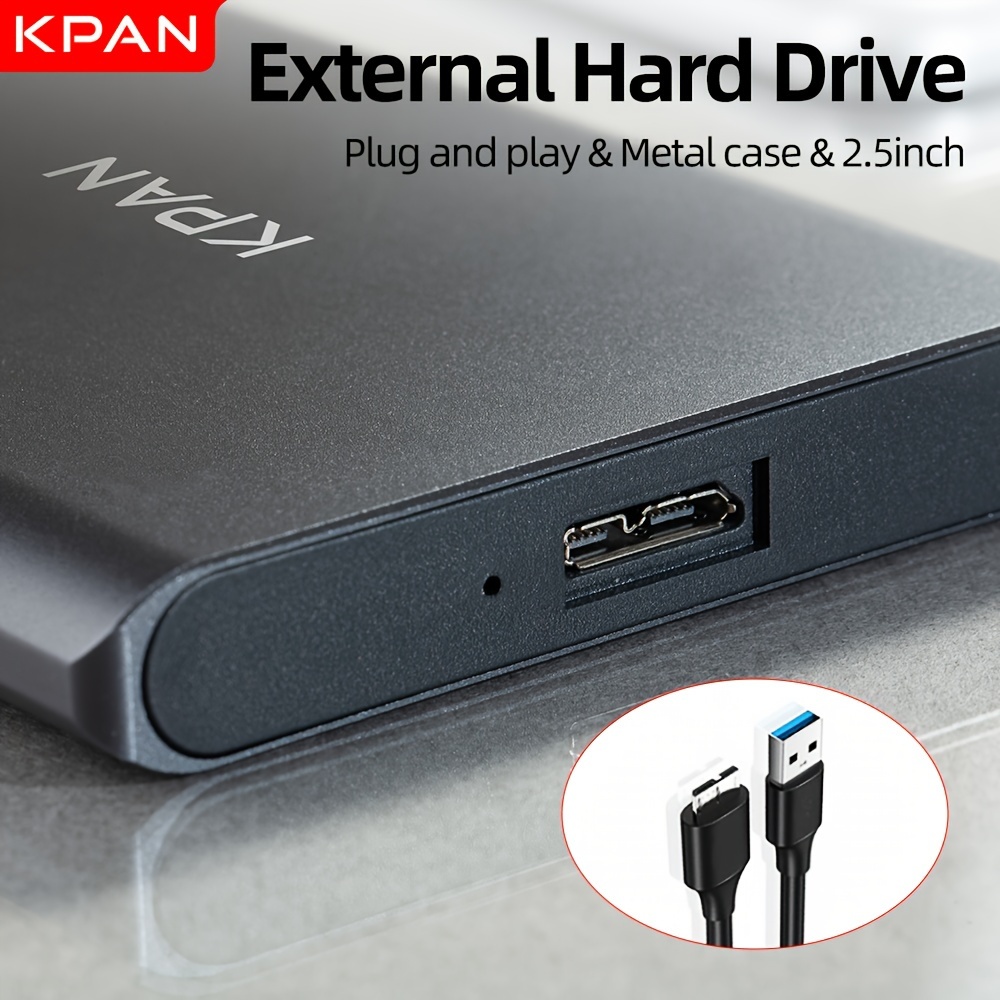 320GB Portable External Hard Drive USB Fast, Stable Data Transfer  for Dell Laptops Compact, Durable Storage for Photos,