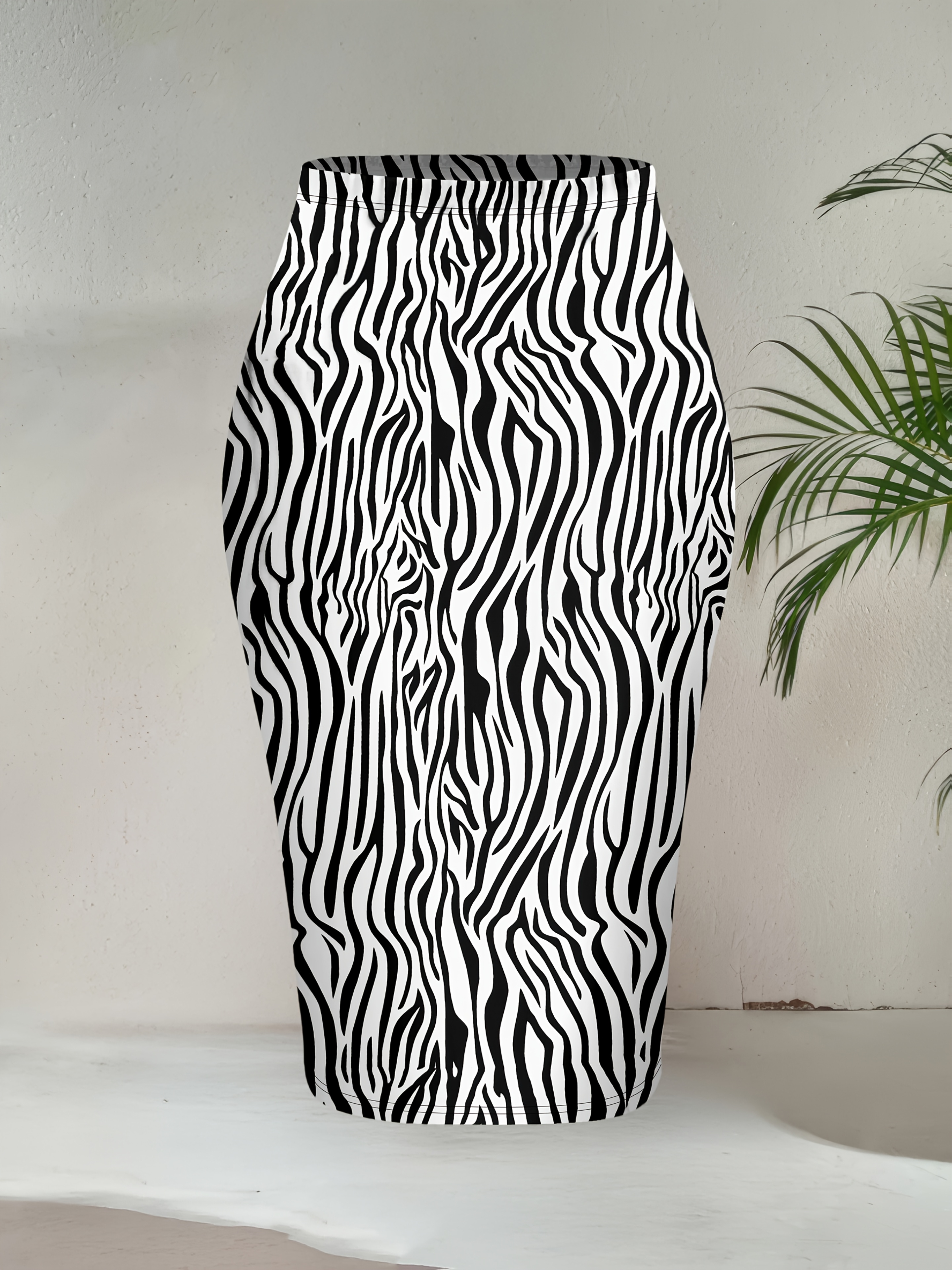 womens elegant zebra print skirt suit short sleeve top Temu Oman