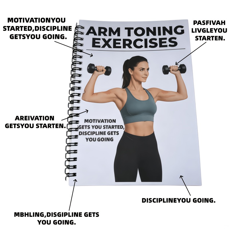 1pc Dumbbell Arm Shaping Training Plan Book: Suitable for Home Or Outdoor Exercise Dumbbell Arm Shaping Book, Women'S Up