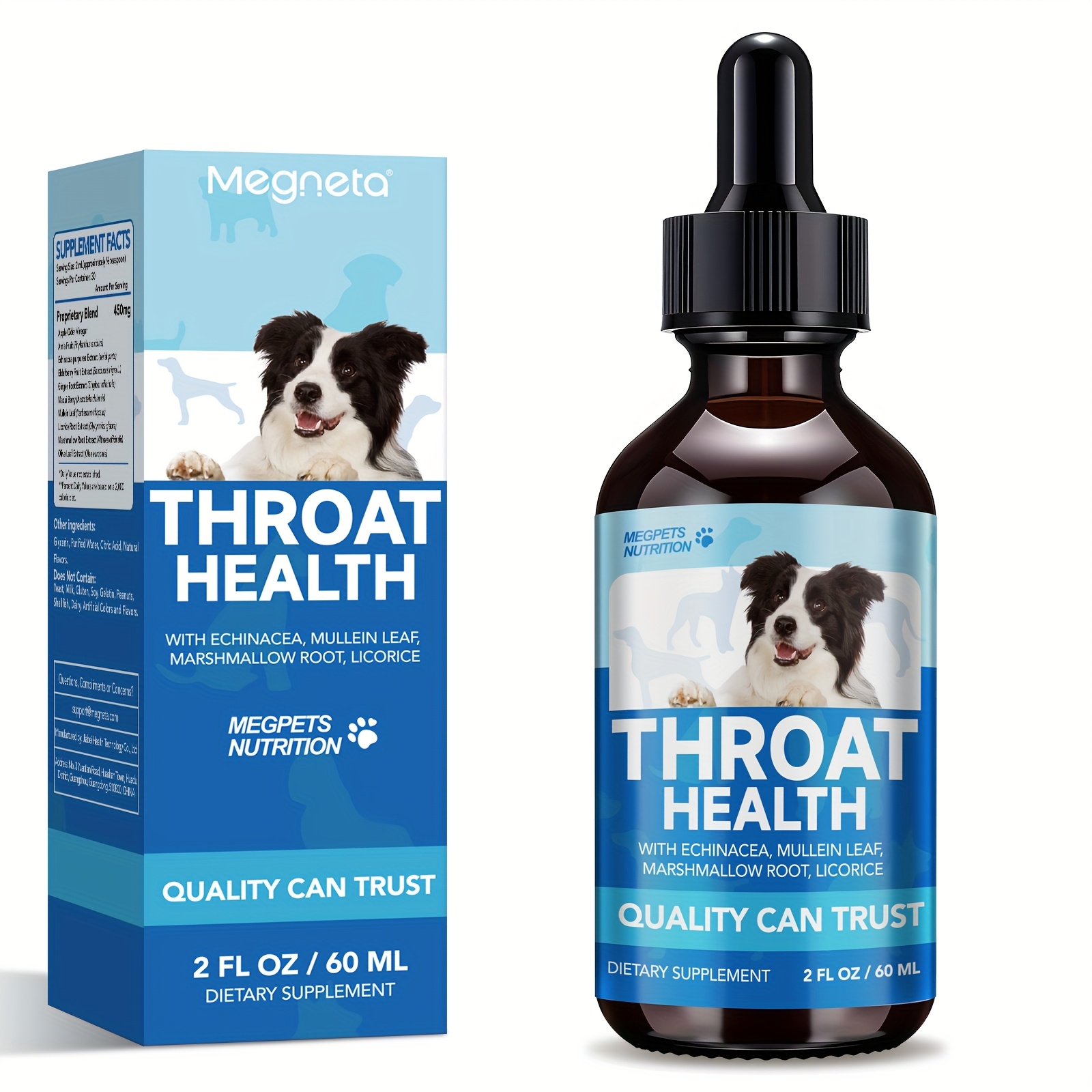 Respiratory Health Supplement For All - With Natural Marshmallow & - Suitable For All Breeds - 2fl.oz