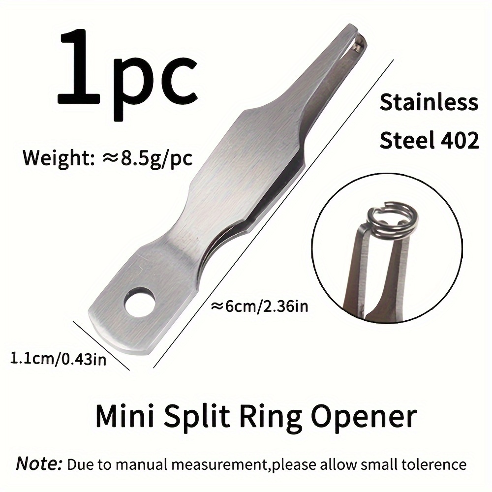 Stainless Steel Quick Split Ring Opener Mini Size Fishing - Temu