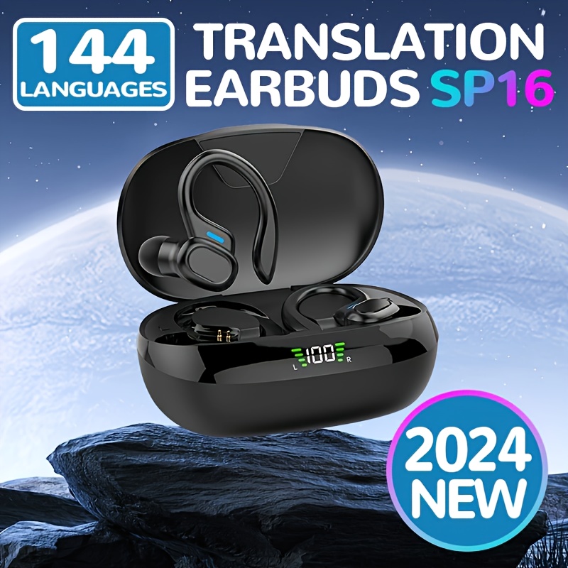 

New 144 Translation Earphones: Translation Headphones, Suitable For Travel, Business, And Work