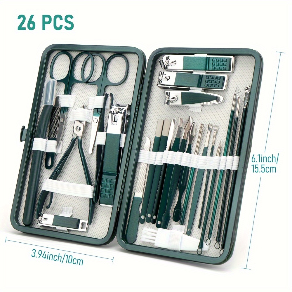 

Nail Clippers Tool Set, Portable , And Kit, Nail Clippers Pedicure Kit, Grooming Kit For