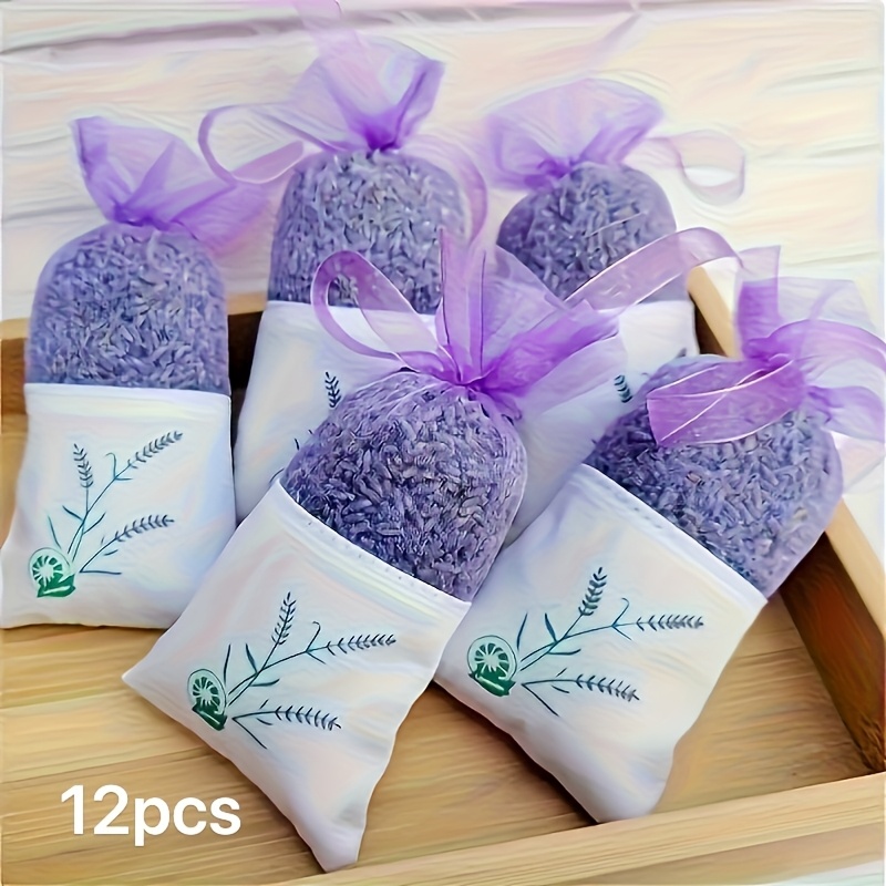 6/12/20/24-pack Lavender Mesh Bags - 5.9x2.83 Inches, Perfect For Party Favors, Holiday Gifts, And Home Decor