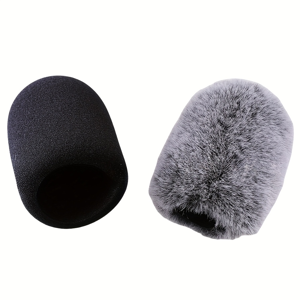 Mic Foam Cover+furry Windscreen Compatible With Audio , At2035 At2500, At2050, At4040