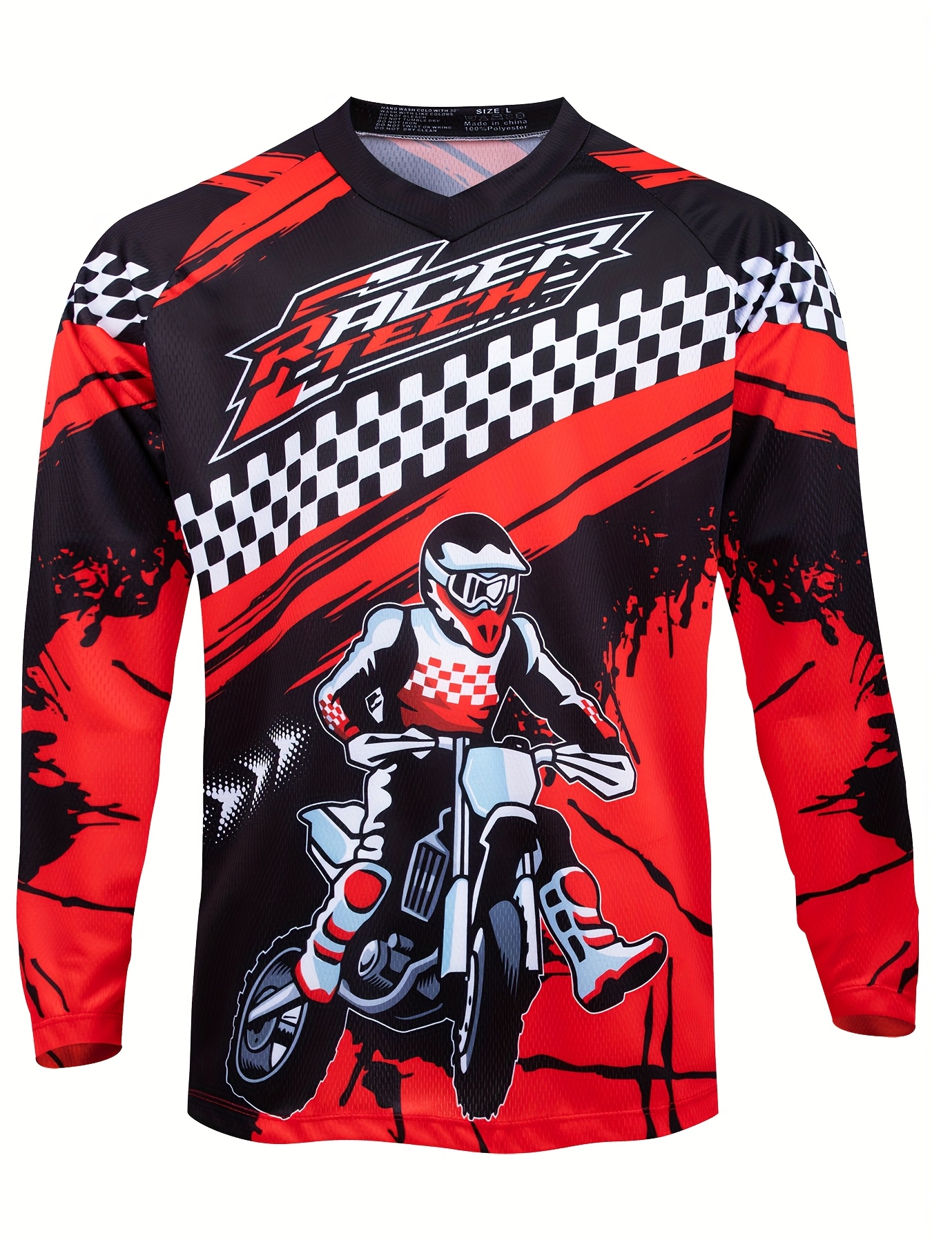 mens motorcycle cycling shirt quick dry breathable long - Temu