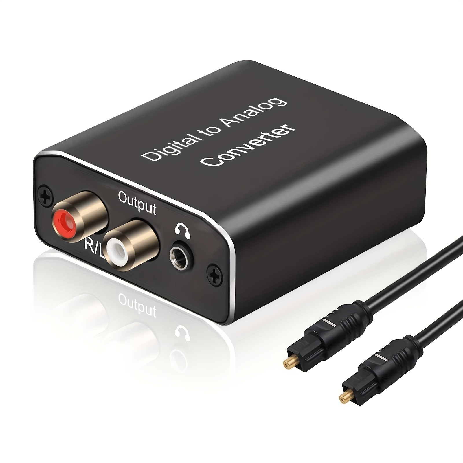 

Digital To Analog Audio Converter Dac Digital Spdif Optical To Analog L/r Rca Converter Toslink Optical To 3.5mm Jack Adapter For Ps3 Hd Dvd Ps4 Amp Tv Home Cinema