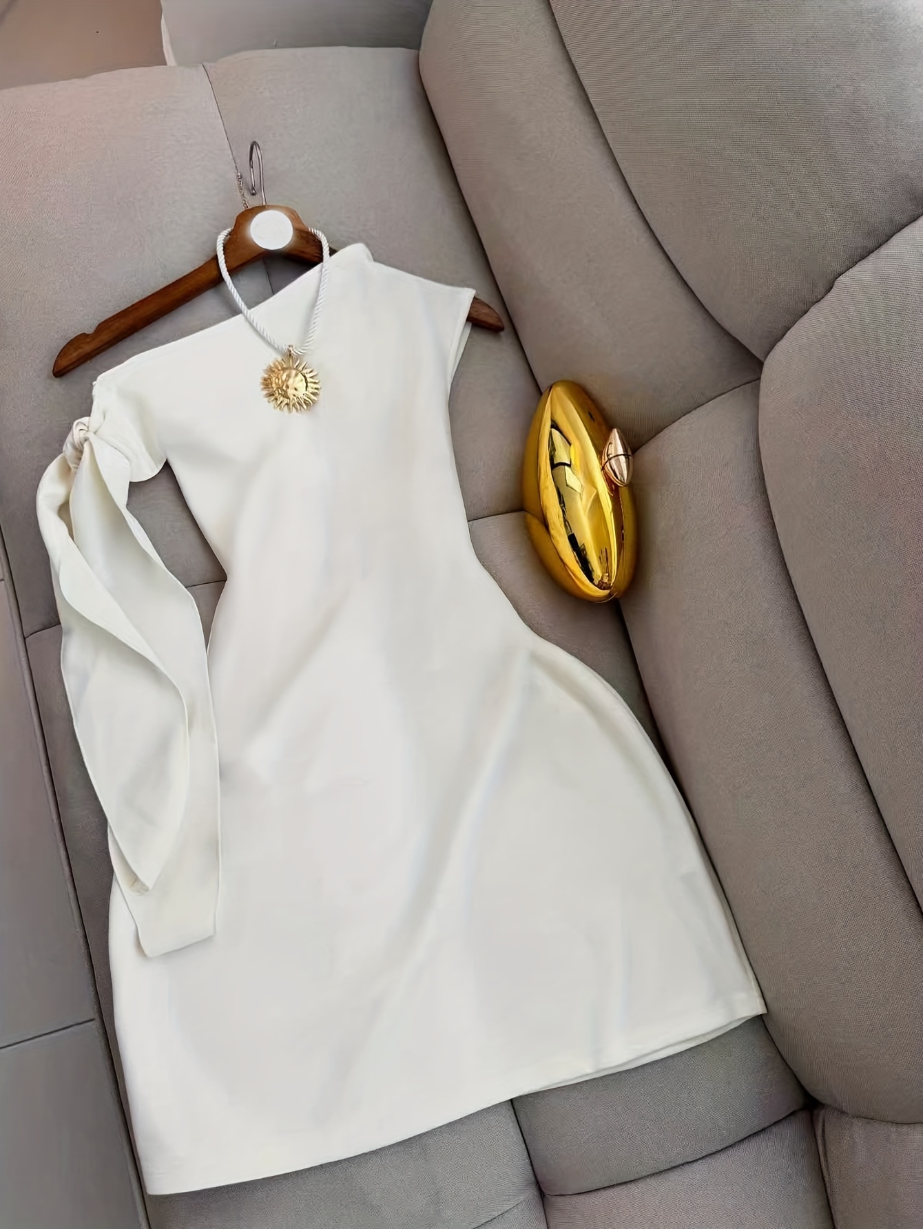 white dress short sold on Temu United States