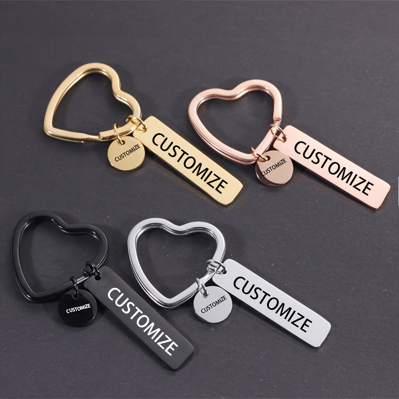 

Personalized Keychains - Customizable And Dates - And - Steel - For Men