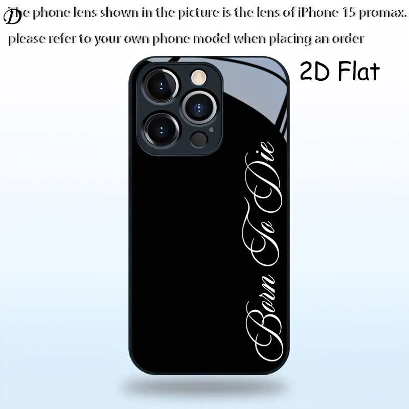 TEMU Phone Case: 2d Flat Ink-elegant Character Pattern Tempered Glass For Iphone 17, 17 Pro, 17 Pro Max, Iphone 16, 16 Pro, 16 Pro Max, Iphone 15, 15