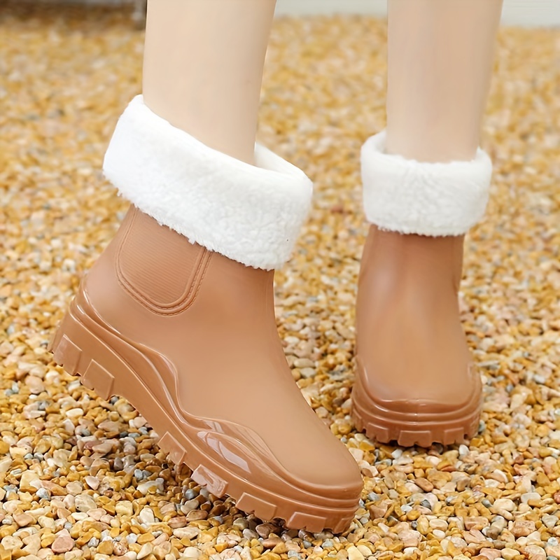 Plastic hot sale snow boots