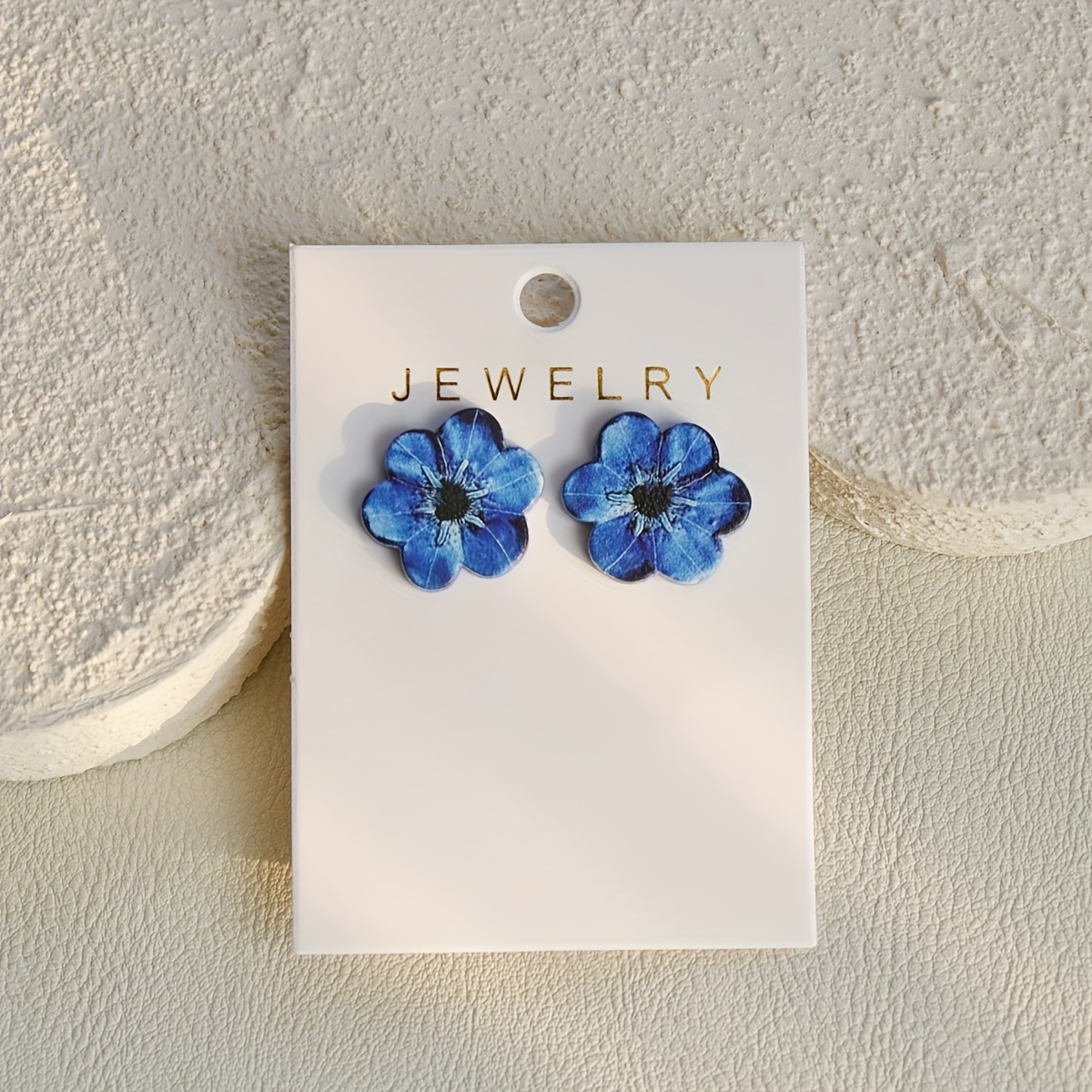 E-shop 1 Paar Damen Blaue Acryl-Blumenstecker – Vintage-inspiriertes Weichton-Design, Lebendiges Blumendekor für Hochzeiten & , Zeitloses