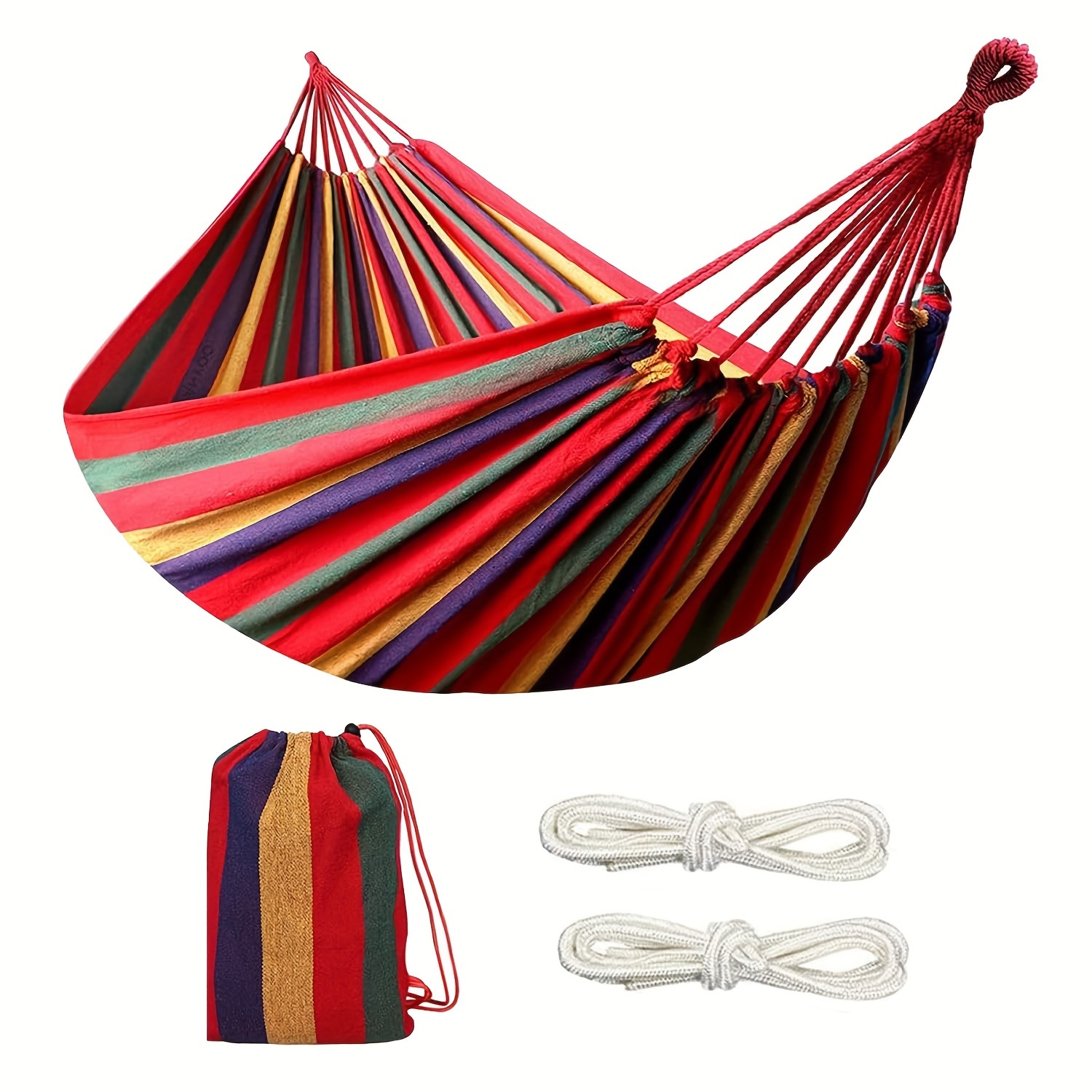 

1pc, Camping Hammock For Single Person, Providing Sturdy Balance, Suitable For Camping, Backyard, Outdoor Use