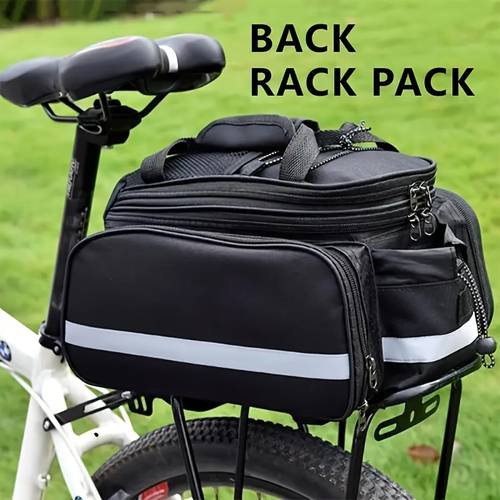 bicycle bag mountain bike bag trunk riding multi functional large capacity travel bag handbag expandable trunk