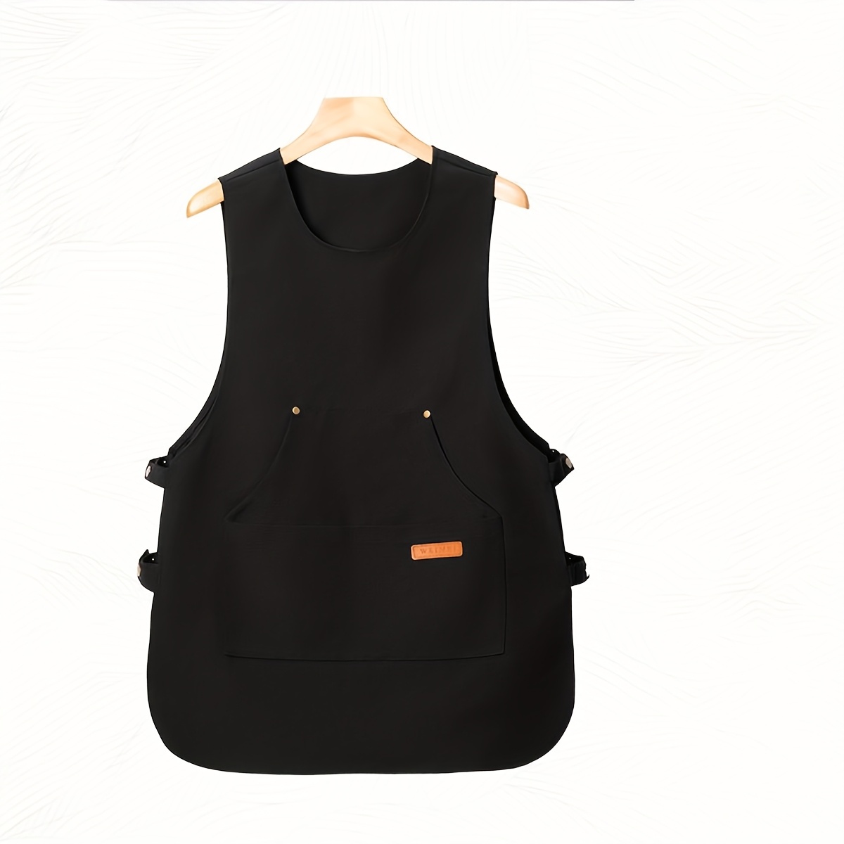 TEMU Completo Regalo Grembiule da Cucina Personalizzato - Testo Ricamato su Tela Resistente, Abbigliamento da Chef per BBQ//Feste (, Khaki, Marrone