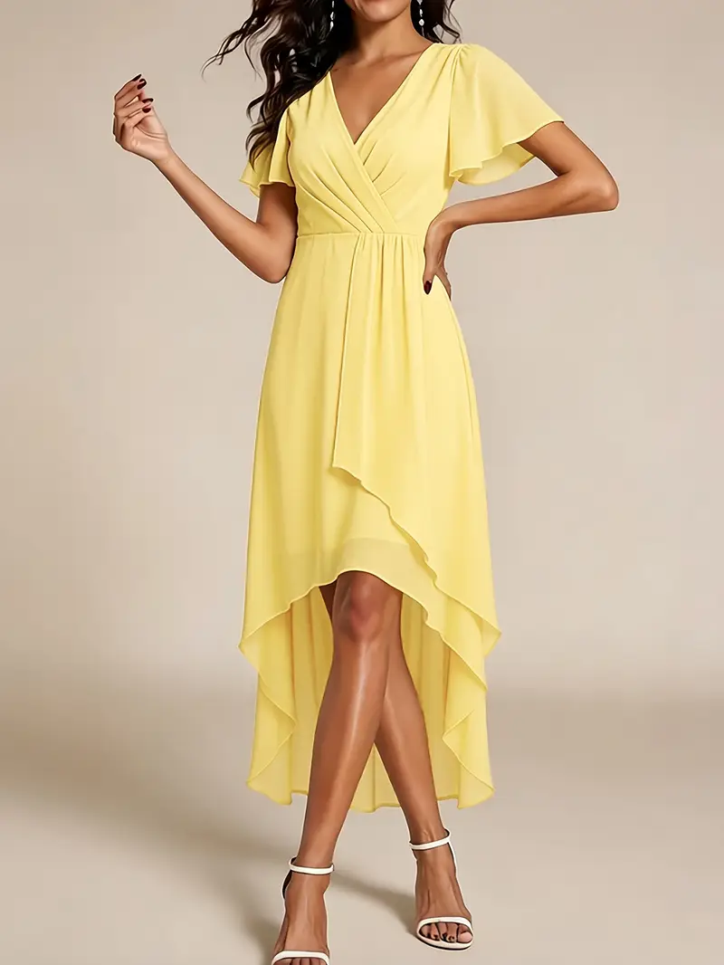 how to shorten chiffon dress TT26 HOW TO